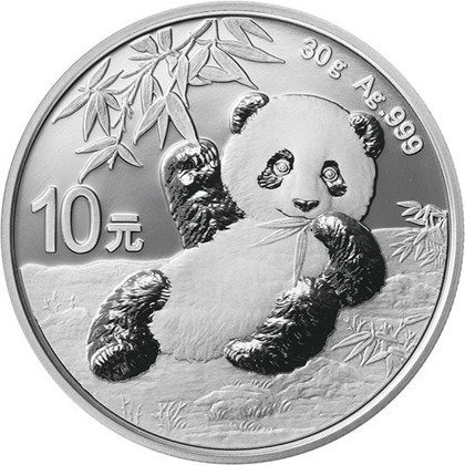 Chinese Panda 30 gram Silber 2020