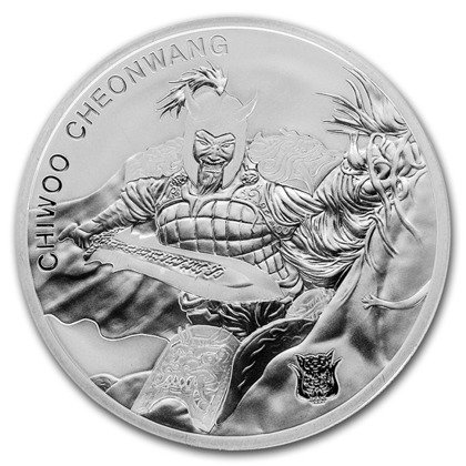 Chiwoo Cheonwang 1 oz Silber 2018 Scrofa Privy