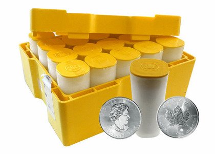 Coin Tube 1 oz Silber Maple Leaf Monsterbox Empty