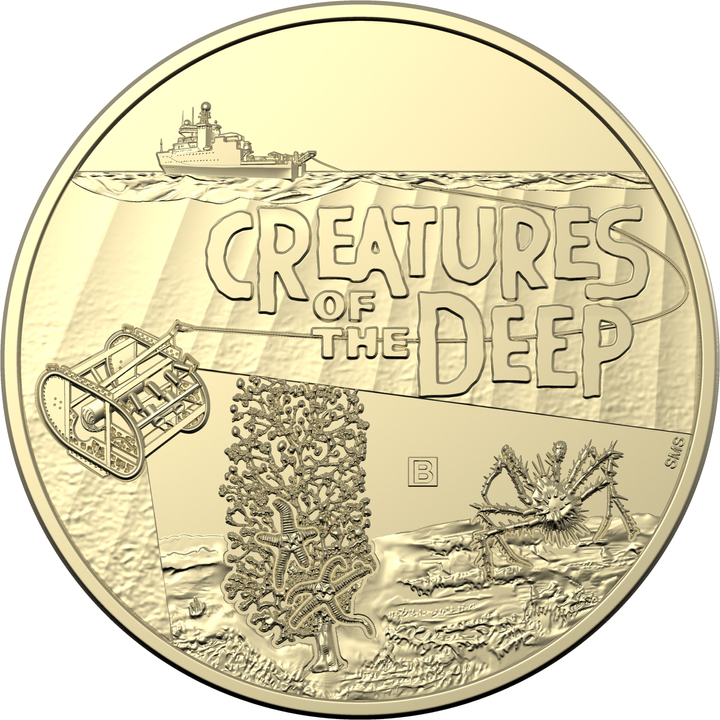 Creatures of the Deep 2023 Uncirculated Four Coin Set Mintmark & Privy Mark