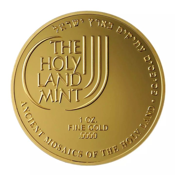 David with Harp coloured 1 oz Gold 2012