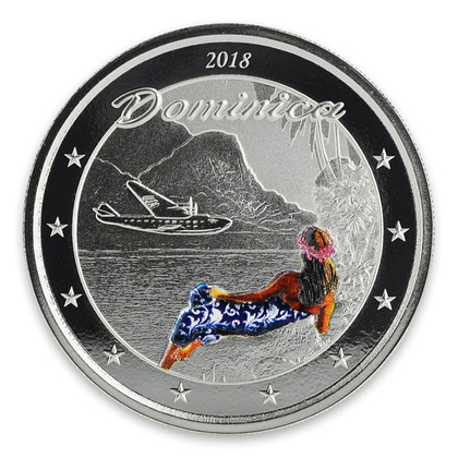 Dominica: The Nature Isle coloured 1 oz Silber 2018 Proof