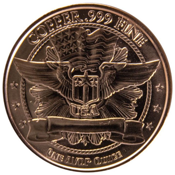 F-15 Eagle 1 oz Copper Round