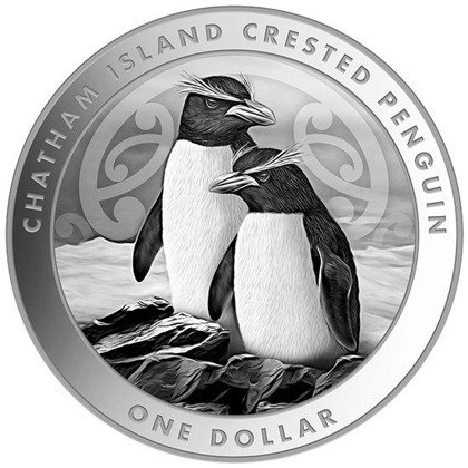 Haubenpinguin 1 oz Silber 2020