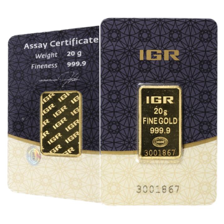 IGR 20 grams Gold Bar LBMA