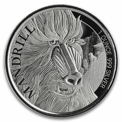 Kamerun: Mandrill 1 oz Silber 2020