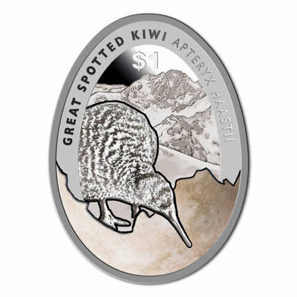 Kiwi coloured 1 oz Silber 2016 Proof