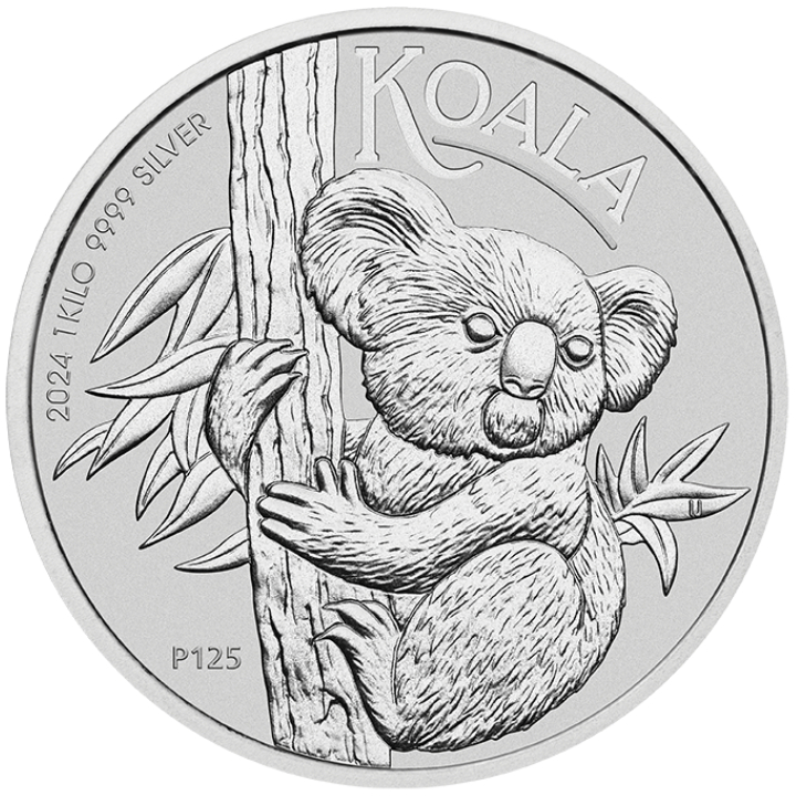 Koala 1000 grams Silber 2024