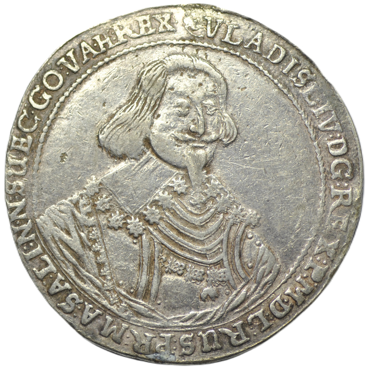 Ladislaus IV Vasa, Thaler Elbląg Silver 1636 (3+) ex. Potocki 