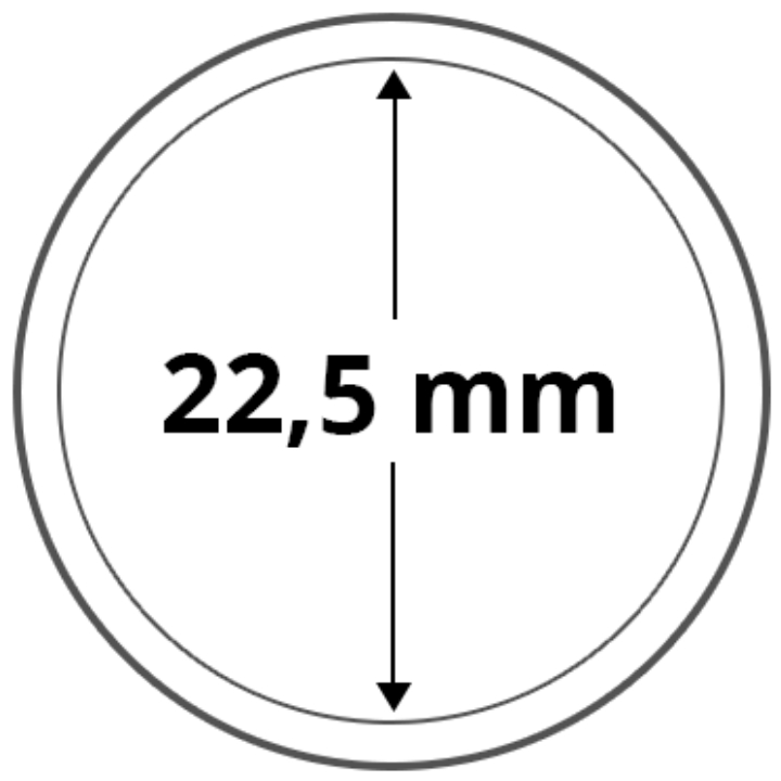 Leuchtturm - Coin Capsule 22,5 mm 100 pcs