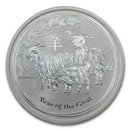 Luar II: Jahr der Ziege 5 oz Silber 2015