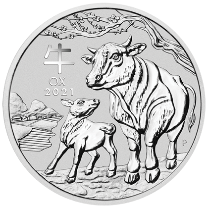 Lunar III: Jahr des Ochsen 1 oz Silber 2021