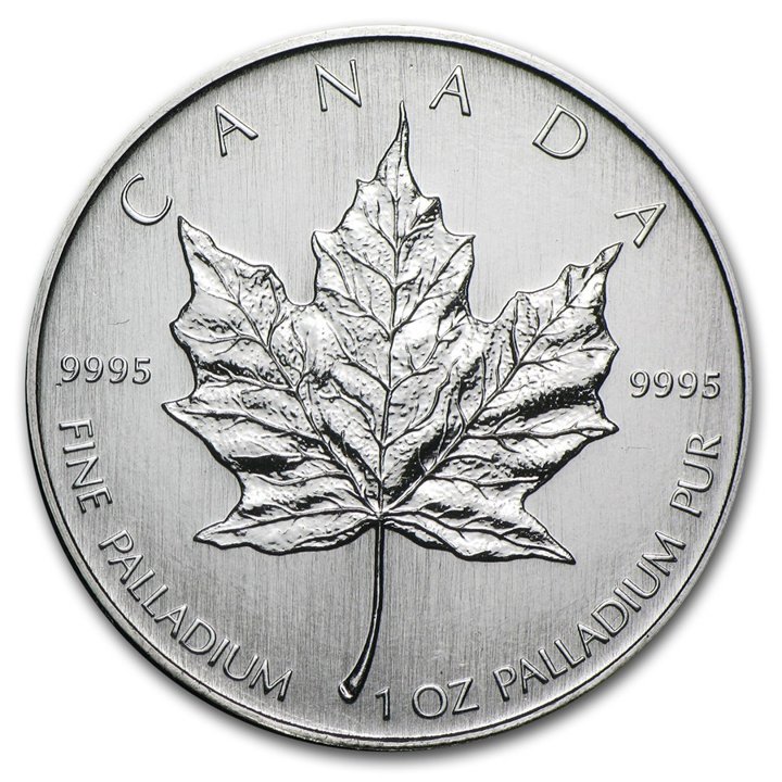 Maple Leaf 1 oz Palladium Verschiedene Jahrgänge