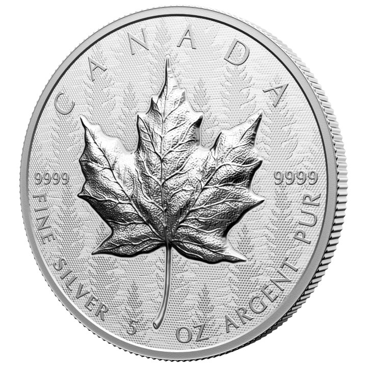 Maple Leaf 5 oz Silber 2024 Reverse Proof Ultra High Relief