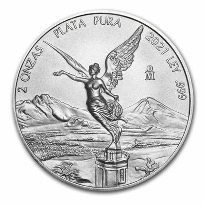 Mexikanische Libertad 2 oz Silber 2021