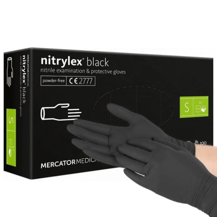 Nitrile gloves for numismatics S (black) 100 pcs