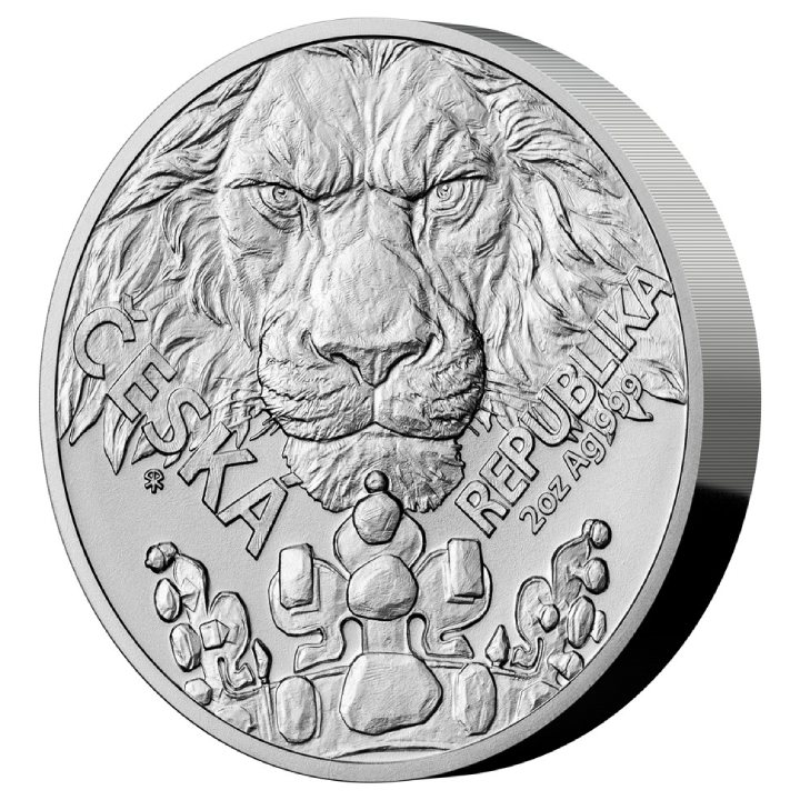 Niue: Czech Lion 2 oz Silber 2023