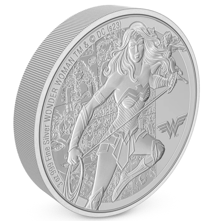 Niue: DC Comics - Wonder Woman 3 oz Silber 2023 Proof