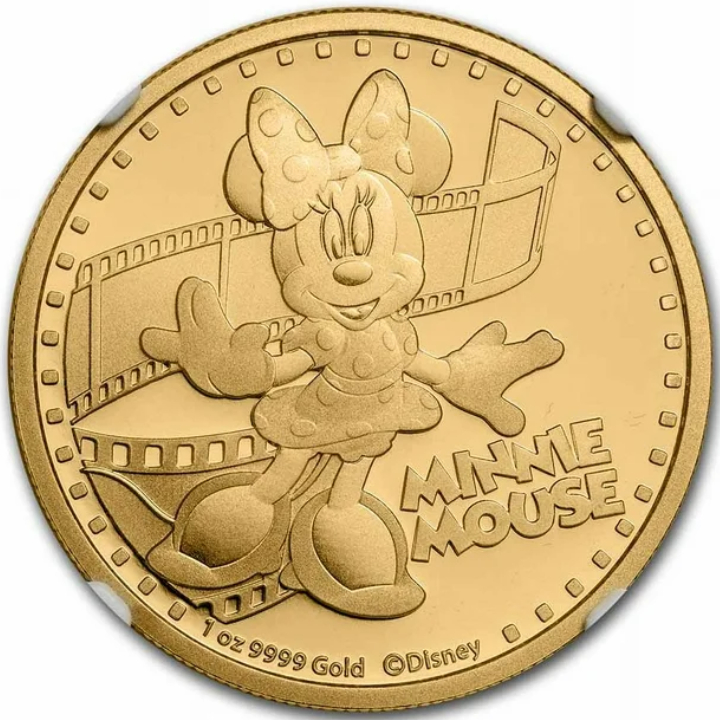 Niue: Disney - Minnie Mouse 1 oz Gold 2014 Proof NGC PF70 Ultra Cameo 