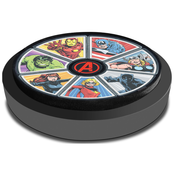 Niue: Marvel - Avengers 60th Anniversary 'Captain America' coloured 1 oz Silber 2023 Proof