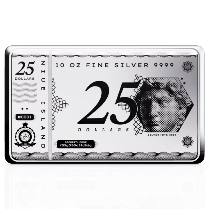 Niue: Silver Note Coinbar 10 oz Silber 2024