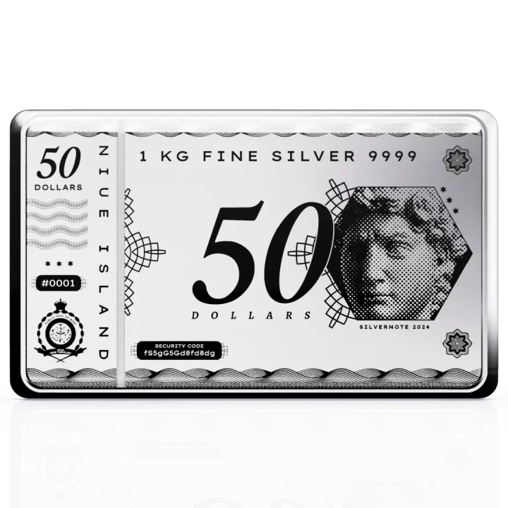 Niue: Silver Note Coinbar 1000 grams Silber 2024