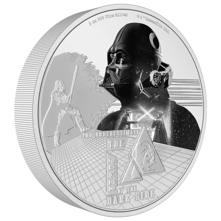 Niue: Star Wars - Darth Vader "You underestimate my power of the dark side" coloured 3 oz Silber 2023 Proof