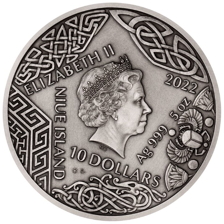 Niue: Universal Gods - Apollon 5 oz Silber 2022 