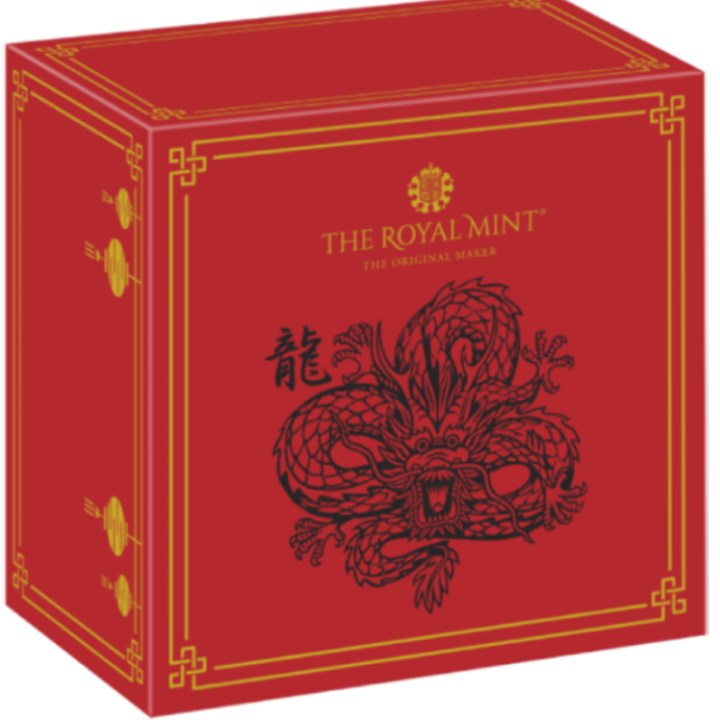 Royal Mint Lunar: Year of the Dragon 1/4 oz Gold 2024 Proof