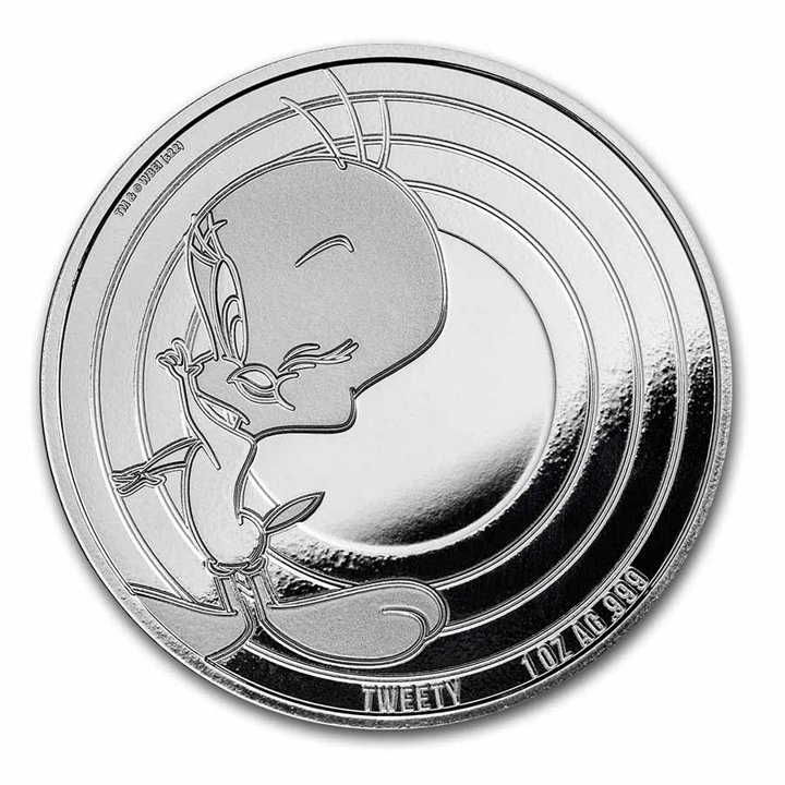 Samoa: Looney Tunes - Tweety 1 oz Silber 2023 Proof Coin