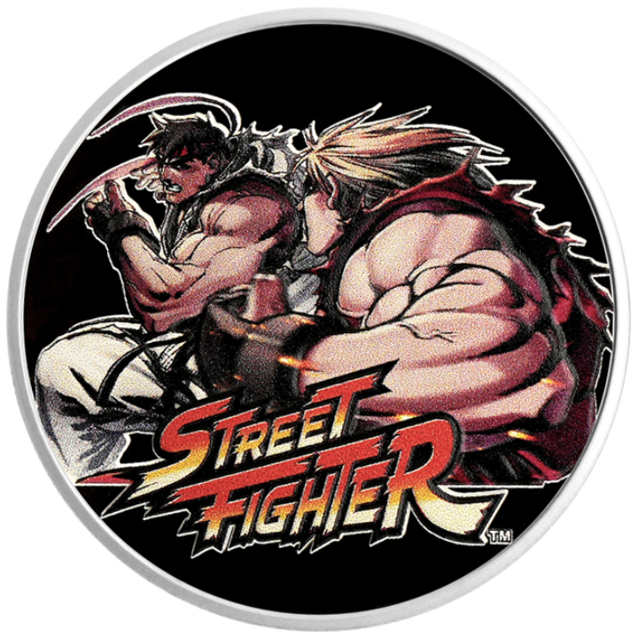 Samoa: Street Fighter coloured 1 oz Silber 2024