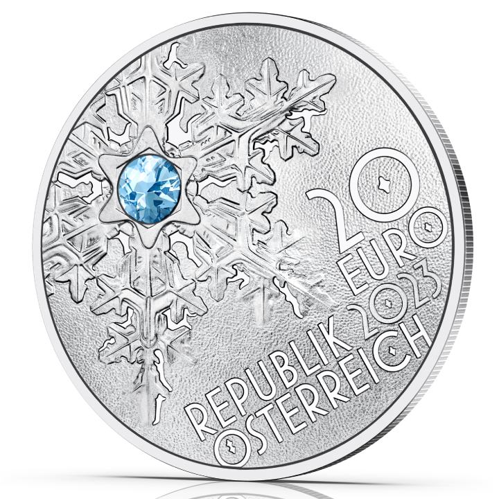 Secrets of Snow 20 Euro Silver 2023 Proof