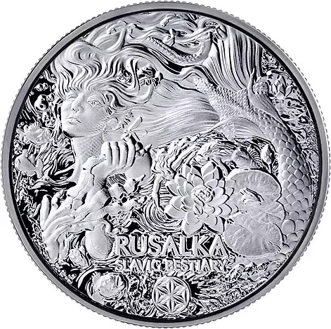 Slavic Bestiary: Rusalka 500 Francs 1 oz Silber 2022 Coin 