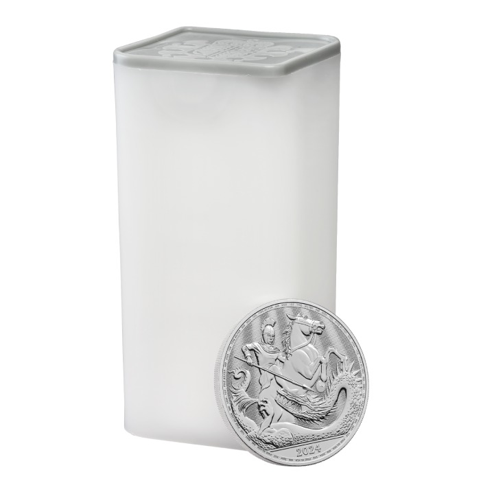 St George and the Dragon 1 oz Silber 2024 Coin