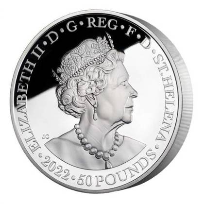 St Helena Una & Redcrosse 1000 gramm Silver 2022 Proof