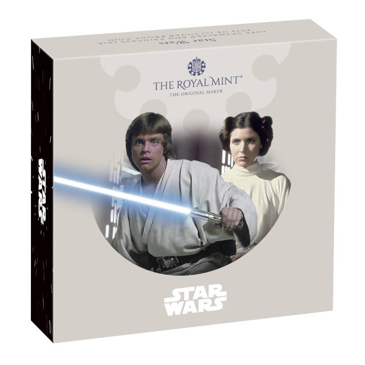 Star Wars: Luke Skywalker and Princess Leia 1 oz Silber 2023 Proof 