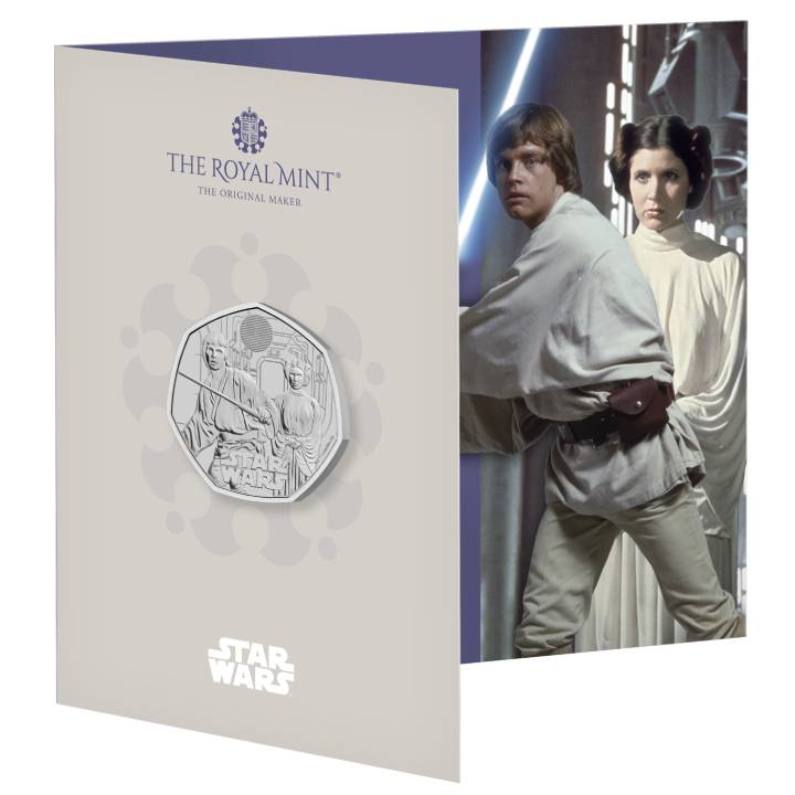 Star Wars: Luke Skywalker and Princess Leia 50p Cupro-Nickel 2023