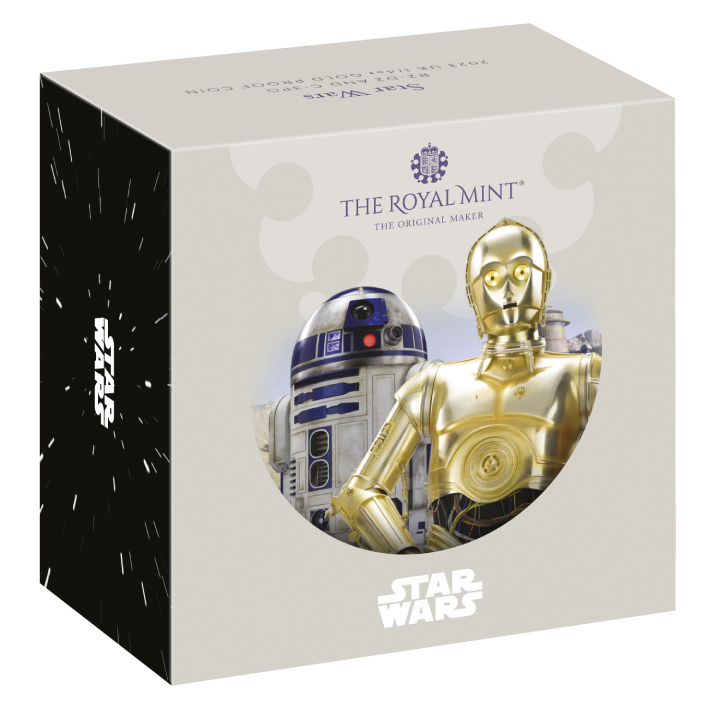 Star Wars: R2-D2 and C-3PO 1/4 oz Gold 2023 Proof