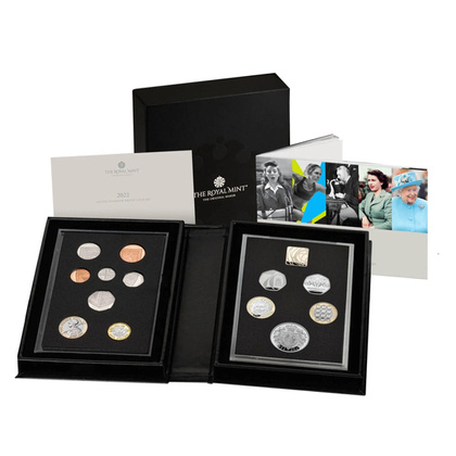 The 2022 United Kingdom Proof Coin Set od 14 Coins 