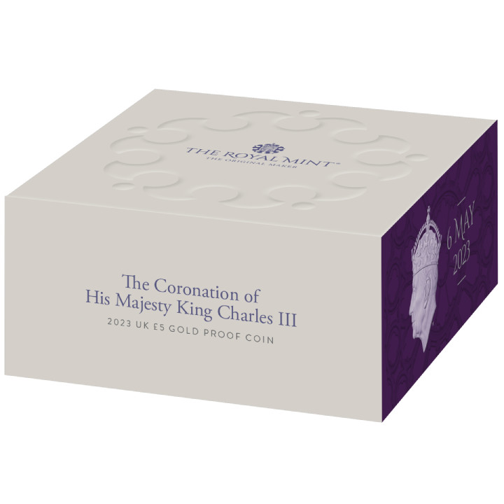 The Coronation of His Majesty King Charles III £5 Gold 2023 Proof 