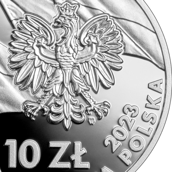 The Independence March coloured 10 PLN Silber 2023 Proof