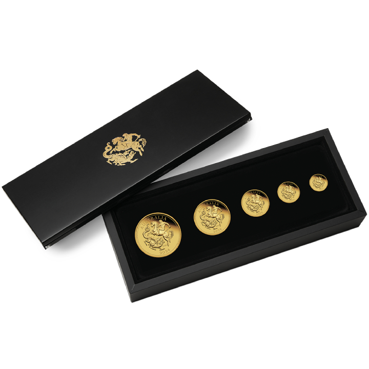 The Perth Mint’s 125th Anniversary - Australia Sovereign Five-Coin Set Gold 2024 Proof Coin