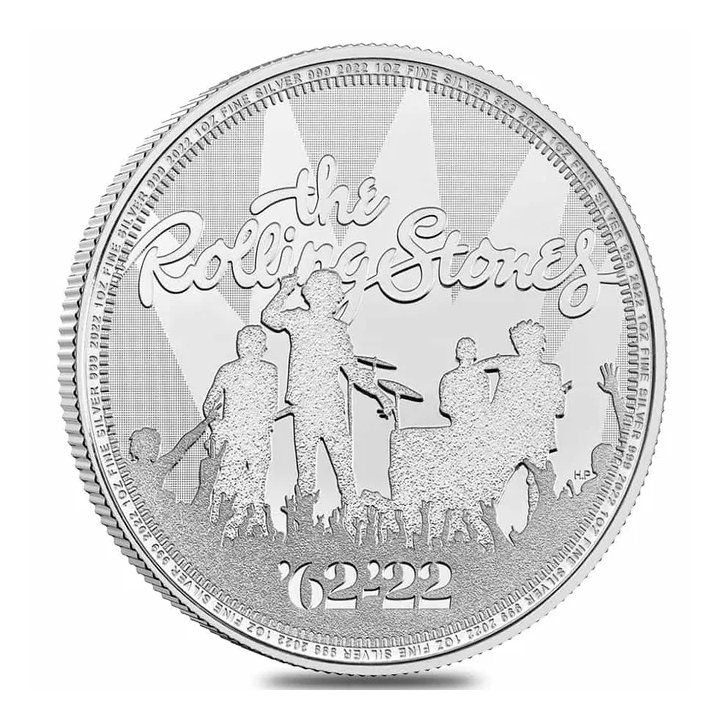 The Rolling Stones 1 oz Silber 2022 