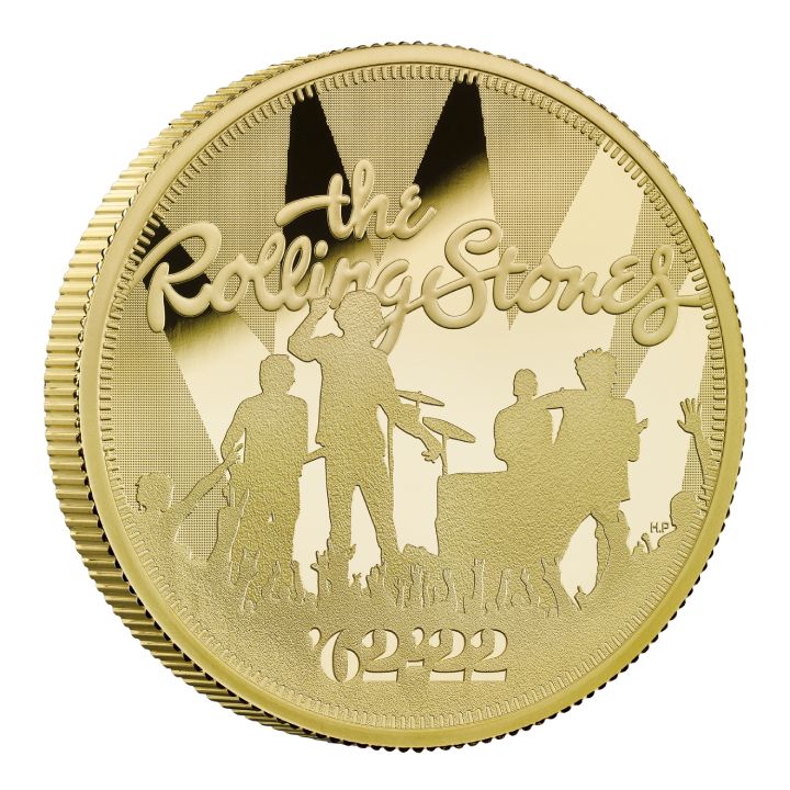 The Rolling Stones 2 oz Gold 2022 Proof 