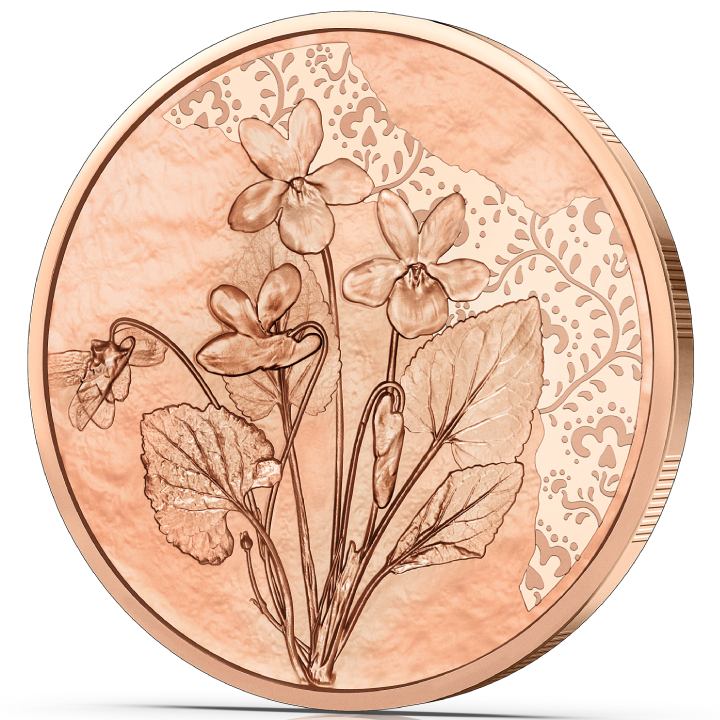 The Violet 10 Euro Copper 2024 Coin