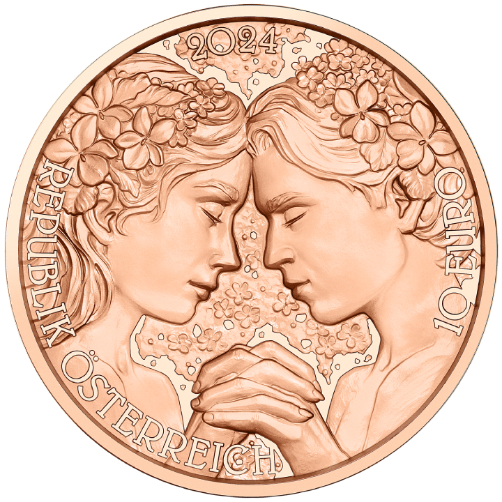 The Violet 10 Euro Copper 2024 Coin