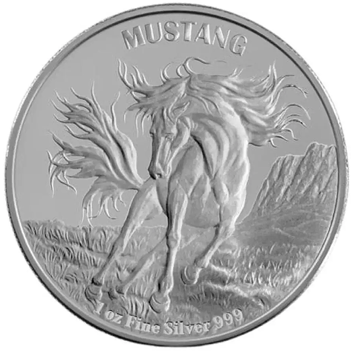 Tokelau: Mustang 1 oz Silver 2024 Prooflike