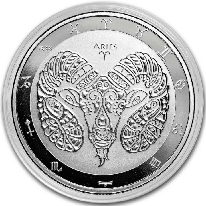 Tokelau: Zodiac Series - Aries 1 oz Silber 2024