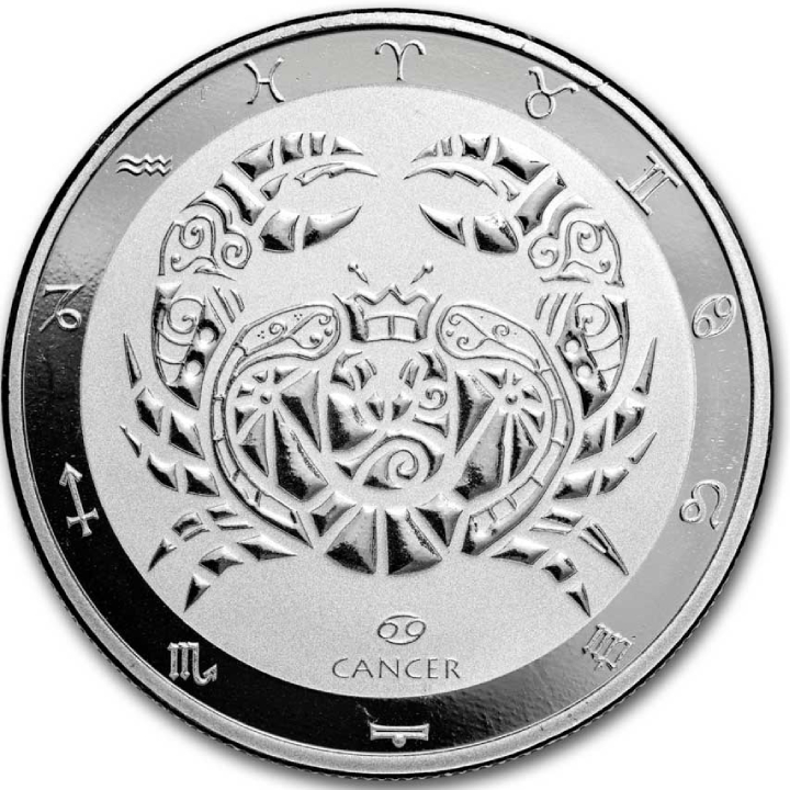 Tokelau: Zodiac Series - Cancer 1 oz Silber 2024