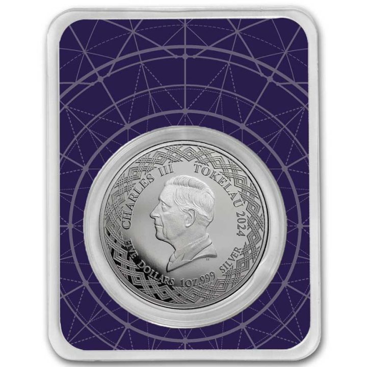 Tokelau: Zodiac Series - Libra 1 oz Silber 2024 Slab